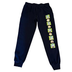 Rick and Morty Adult Swim Merchandise Joggers Men's Size Medium Blue